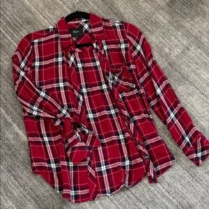 Red Plaid Button-Up Shirt by Rails the softest and the cutest fitting